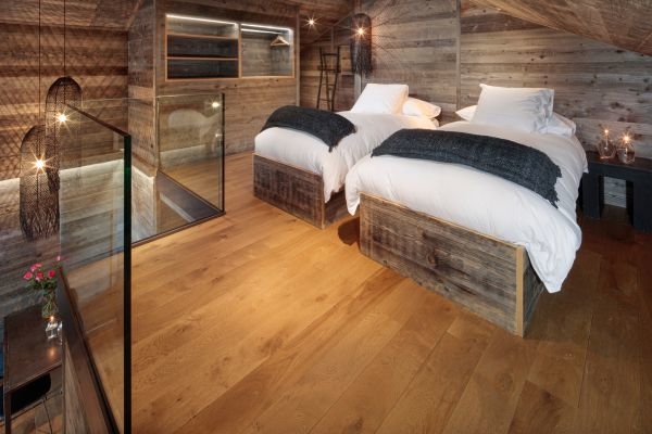 Chambre familiale de la Suite Le Sommet &agrave; l'Hostellerie du Pas de l'Ours